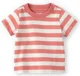 Carter's Set 2 piese Orange Stripe - tricou si salopeta foto