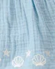 Carter's Хлопковое платье-боди Blue Embroidery foto