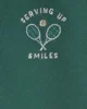 Carter's Set 2 piese Tennis Club Green - polo cu maneca scurta si pantaloni scurti foto