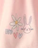 Carter's Set 2 piese Pink Easter So Very Happy - hanorac si skort foto