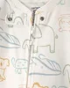 Carter's Pijama din bumbac cu botosei Multi Animal Print foto
