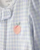 Carter's Хлопковая пижама с пинетками Peach Gingham foto