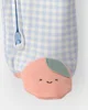 Carter's Хлопковая пижама с пинетками Peach Gingham foto