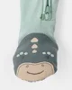Carter's Pijama din bumbac cu botosei Green Dino Feet foto