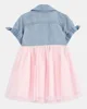 OshKosh Rochita din denim cu tulle Iris Blue Ozone foto