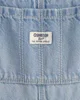 OshKosh Длинный джинсовый комбинезон Patchwork Light Wash foto