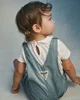 OshKosh Длинный джинсовый комбинезон Patchwork Light Wash foto