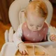 Мягкий силиконовый нагрудник Petite&Mars Take&Match Sweet Pea foto