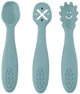 Set 3 lingurite din silicon pentru antrenament Petite&Mars Take&Match Frosted Sky foto