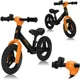 Bicicleta fara pedale Lionelo Toni Negru-portocaliu foto