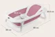Cadita cu termometru Lionelo Baby Bubble Magnolia Roz foto