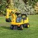 Tolocar pentru copii Baby Mix Excavator cu lopata Galben foto