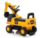 Tolocar pentru copii Baby Mix Excavator cu lopata Galben foto
