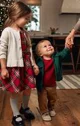 Carter's Праздничное платье из сатина в клетку foto