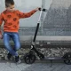 Trotineta pentru copii Lionelo Luca Negru foto