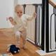Детские ворота Lionelo Truus Slim White Natural, 75-105 см foto