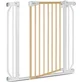 Детские ворота Lionelo Truus Slim White Natural, 75-105 см foto