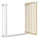 Детские ворота Lionelo Truus Slim White Natural, 75-105 см foto