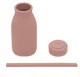 Бутылочка из силикона с трубочкой KikkaBoo Platinum Blush foto
