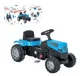 Masina cu pedale Pilsan Tractor Albastru, 51 cm foto