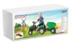Masina Pilsan Tractor cu remorca Active Verde foto