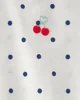 Carter's Set 2 piese Blue Cherry Art - body si pantaloni scurti foto