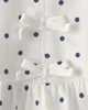 Carter's Set 2 piese White Dots - tricou si pantaloni scurti foto