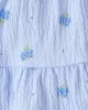 Carter's Set 2 piese Blue Flower - tricou si skort foto