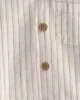 Carter's Set 3 piese Tan Stripe Linen - camasa si pantaloni scurti foto
