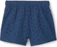 Carter's Pantaloni scurti cu broderie Navy Eyelet foto