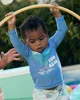 Carter's Комплект для плавания 2 в 1 Rashguard Blue - кофта с длинным рукавом и шорты foto