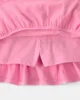 Carter's Set 2 piese Pink Flower - tricou si skort foto
