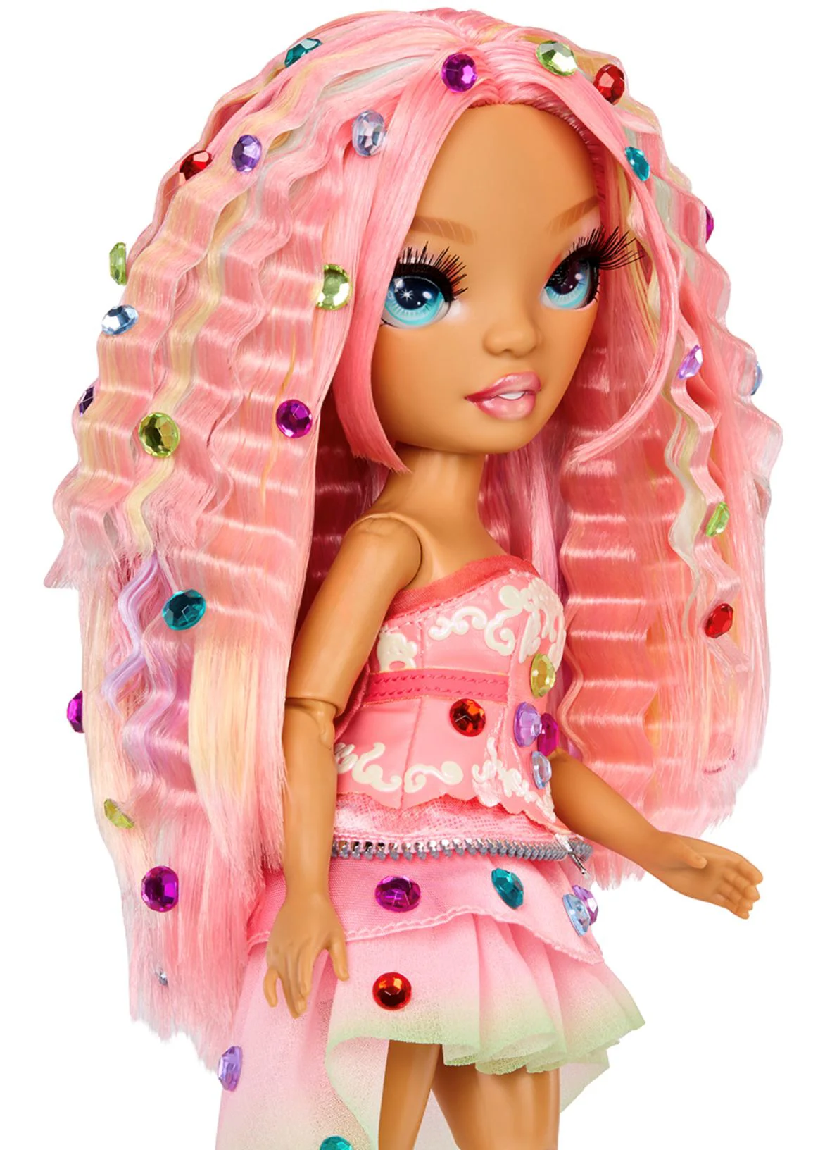 Papusa Rainbow High Adeline seria Be Dazzling Roz foto