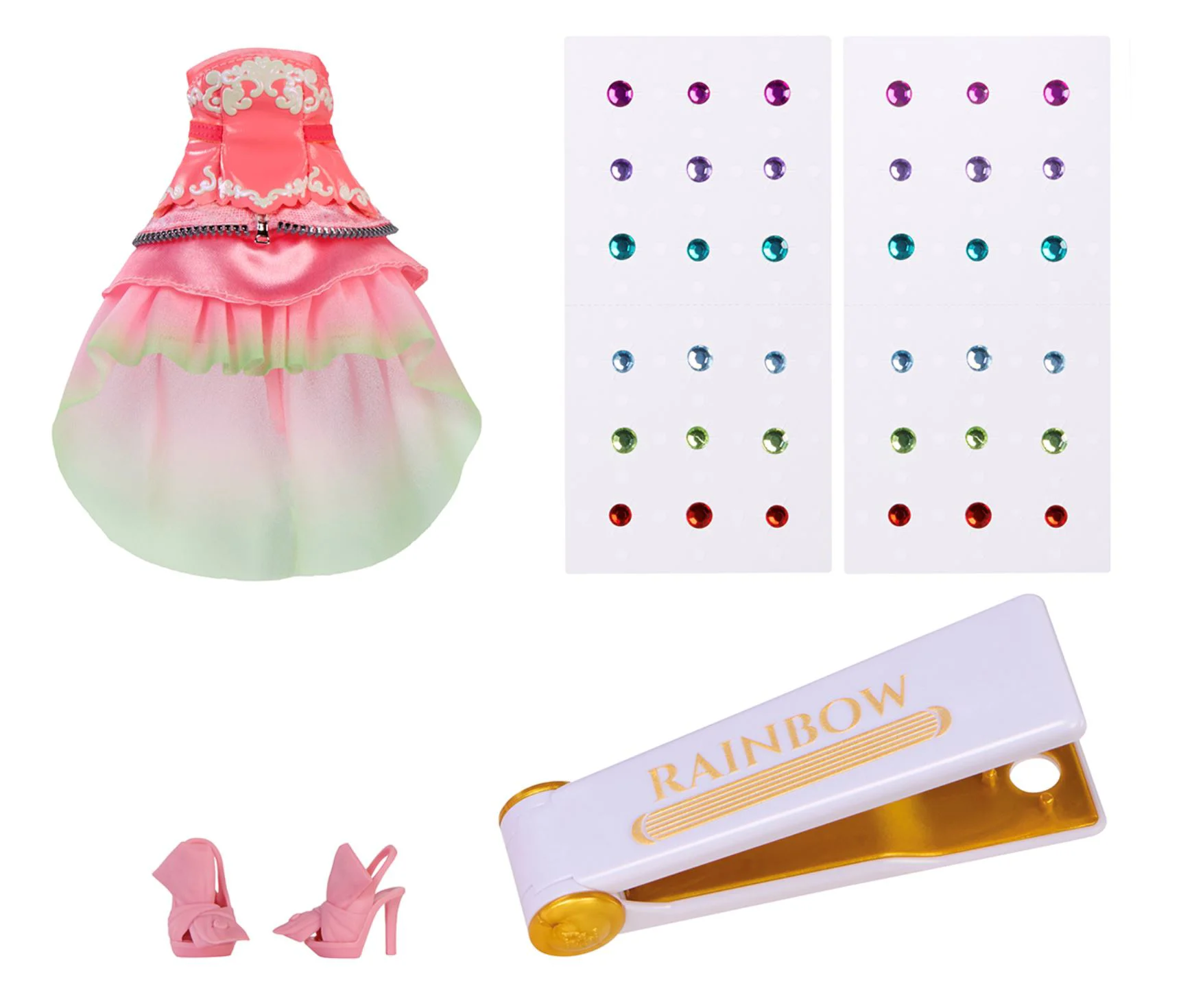 Papusa Rainbow High Adeline seria Be Dazzling Roz foto