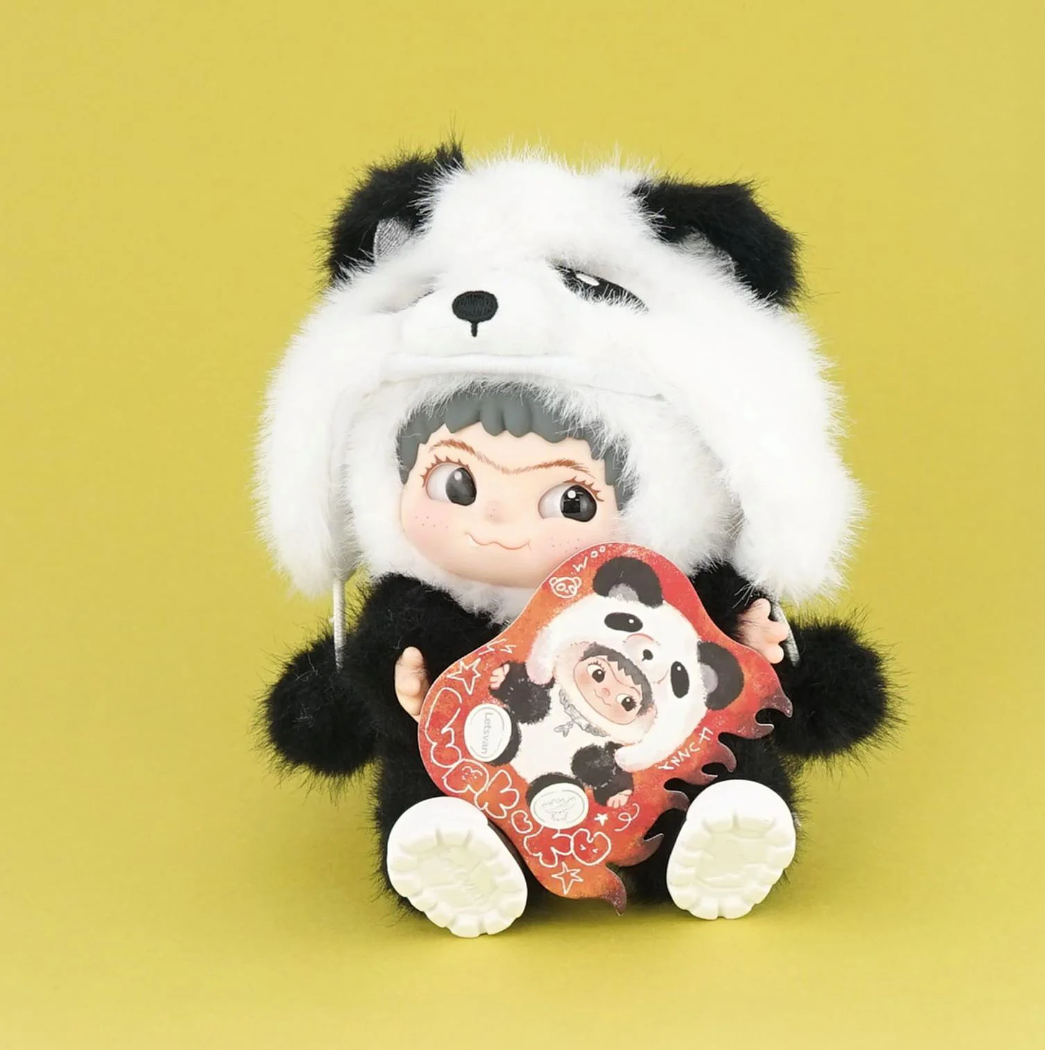 Мягкая фигурка-брелок Pop Top Letsvan Panda лимитированная серия foto