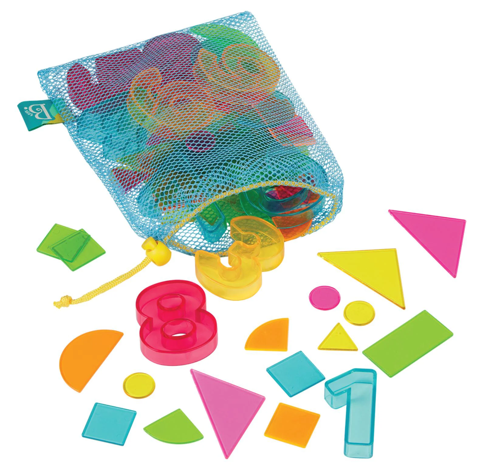 Set de joaca educativ Battat Look & Shine cu lumina, cifre si forme foto