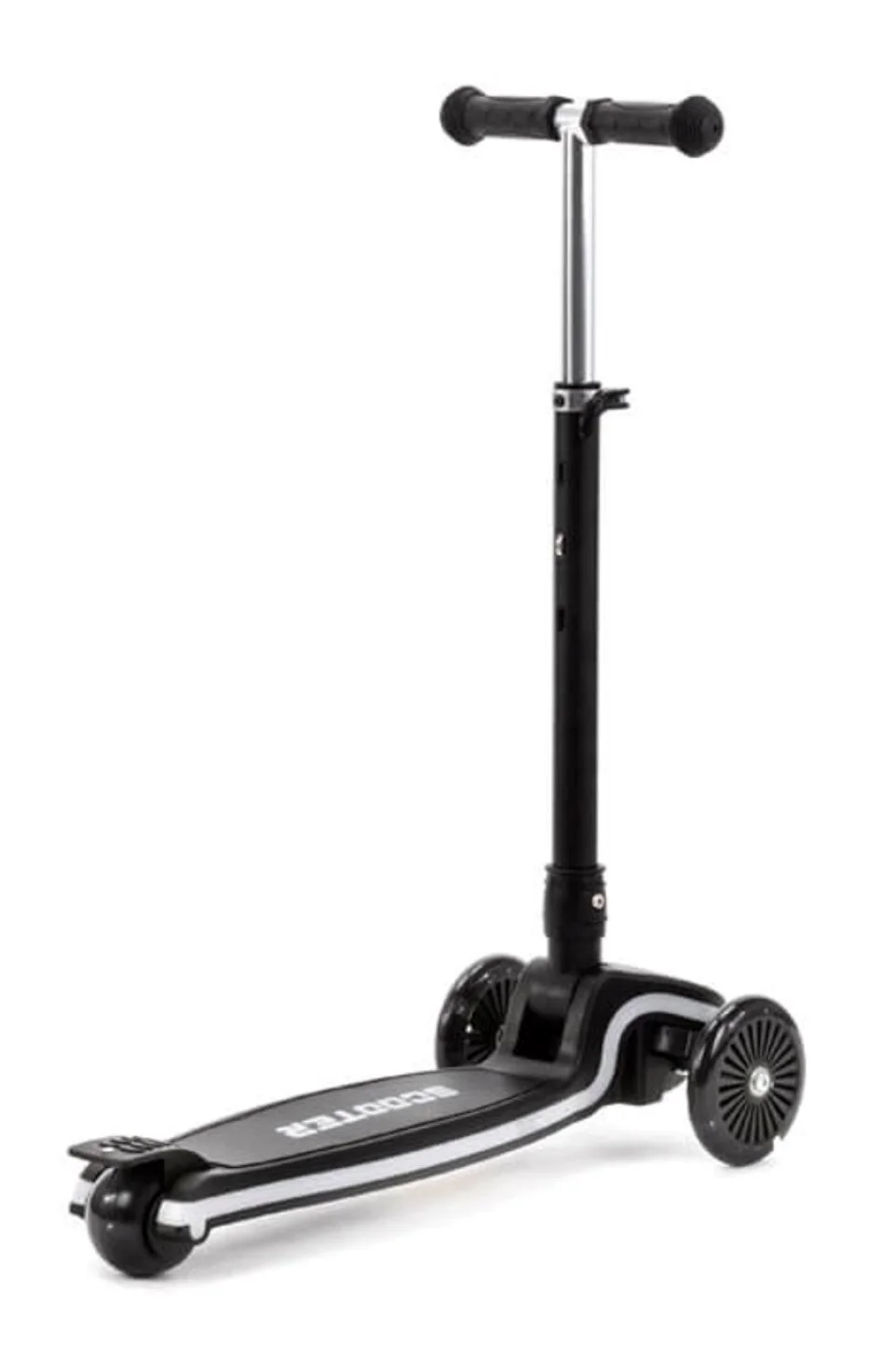 Trotineta cu 3 roti Scooter LED si platforma Adamex Negru foto