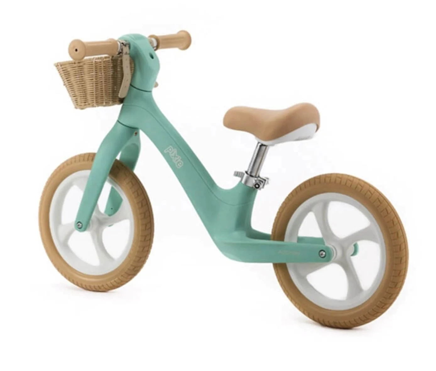 Bicicleta fara pedale Adamex Pixie cu cos, Verde foto