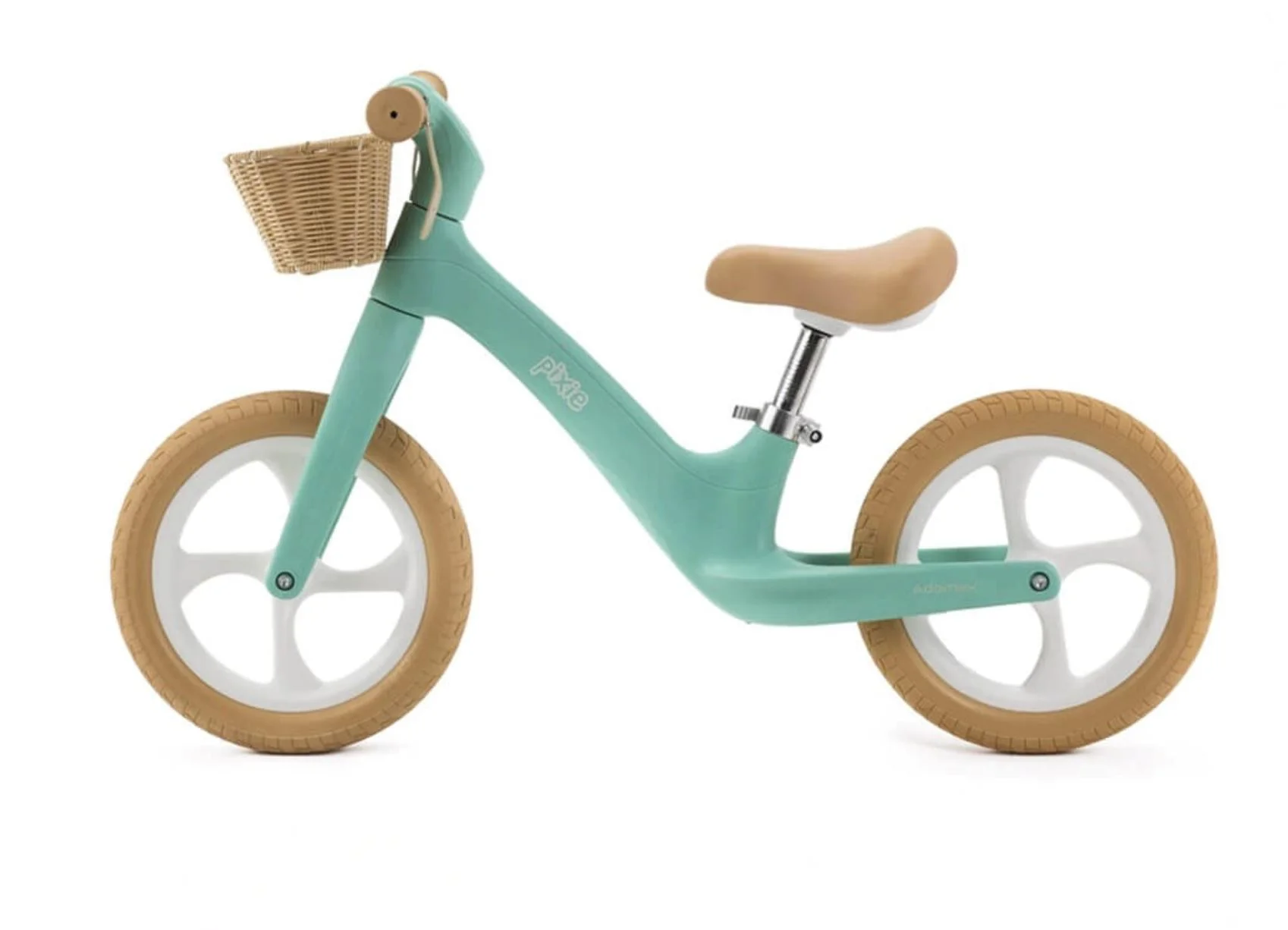 Bicicleta fara pedale Adamex Pixie cu cos, Verde foto