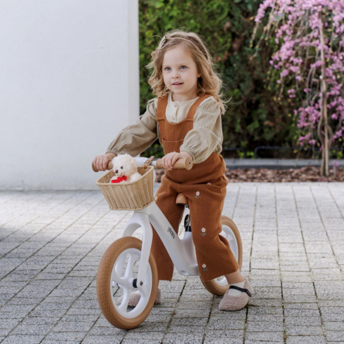 Bicicleta fara pedale Adamex Pixie cu cos, Verde foto
