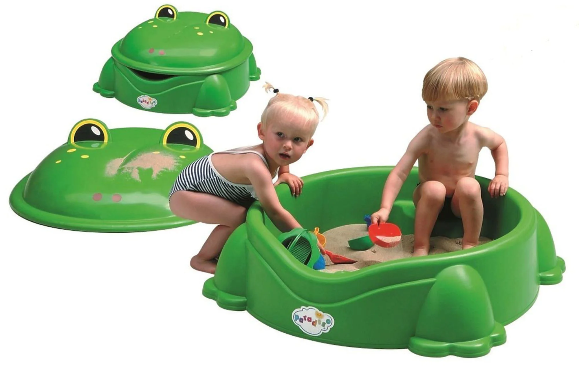 Nisipar Paradiso Toys Broasca cu capac, 84x92x38 cm foto
