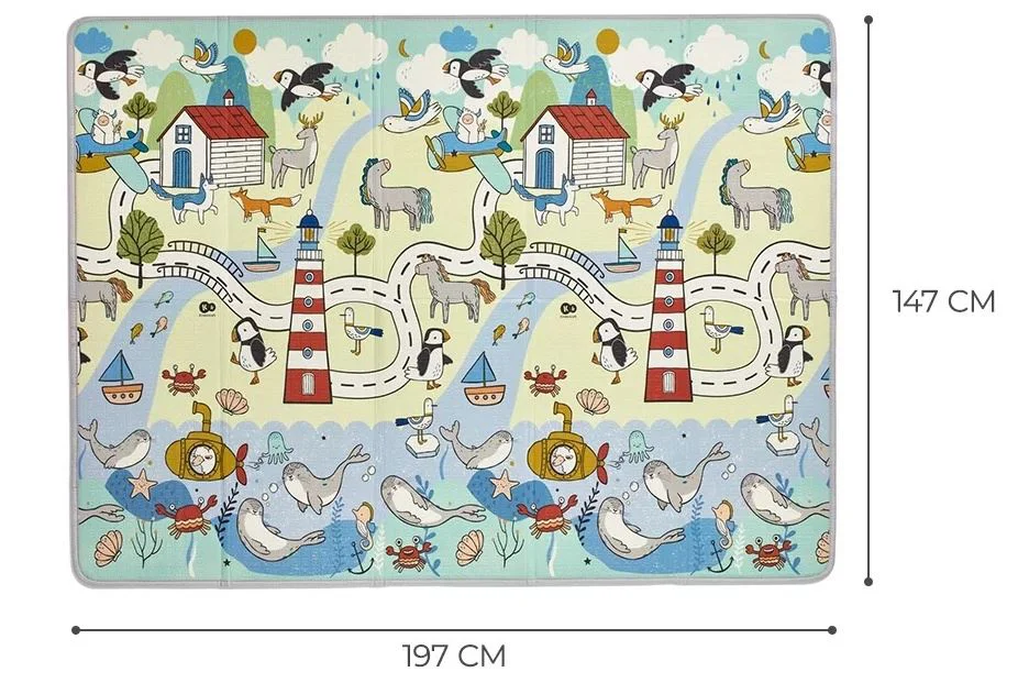 Игровой коврик Kinderkraft MATTY 2 складной foto