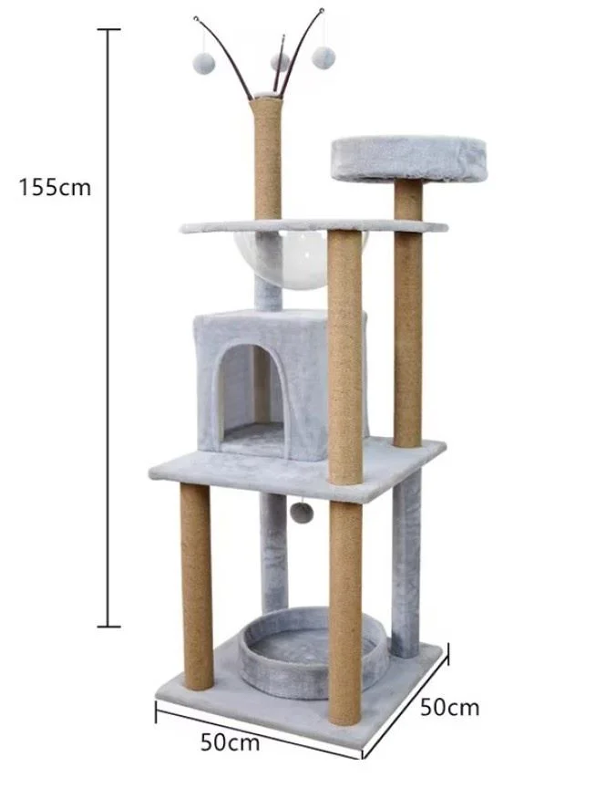 Ansamblu de joaca pentru pisici Cat Tree 523 Grey foto