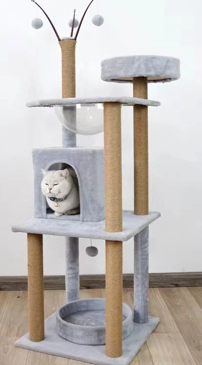 Ansamblu de joaca pentru pisici Cat Tree 523 Grey foto