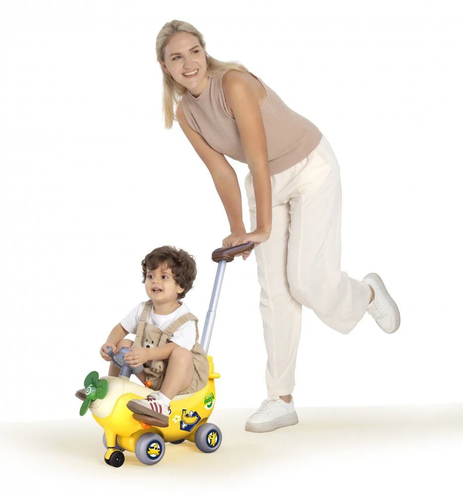 Интерактивный самолёт 4 в 1 Hola Toys Банан foto