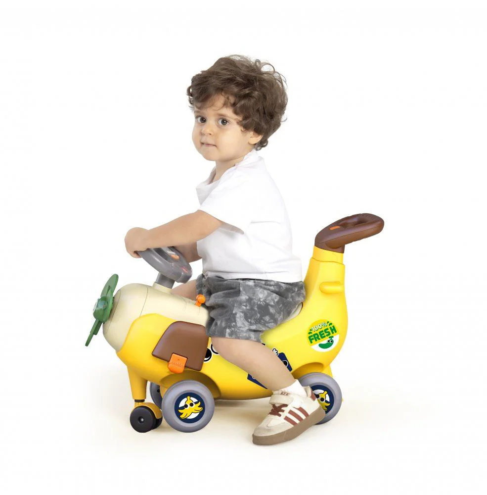 Интерактивный самолёт 4 в 1 Hola Toys Банан foto