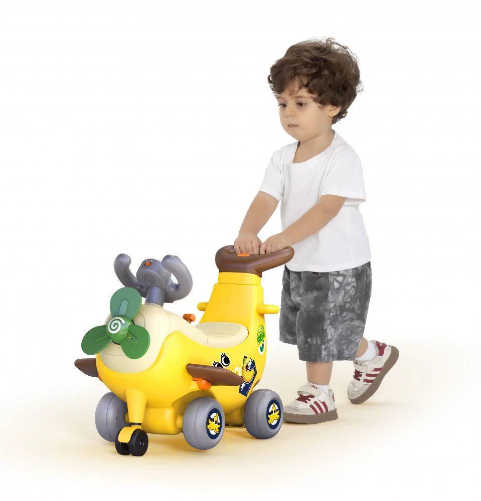Интерактивный самолёт 4 в 1 Hola Toys Банан foto