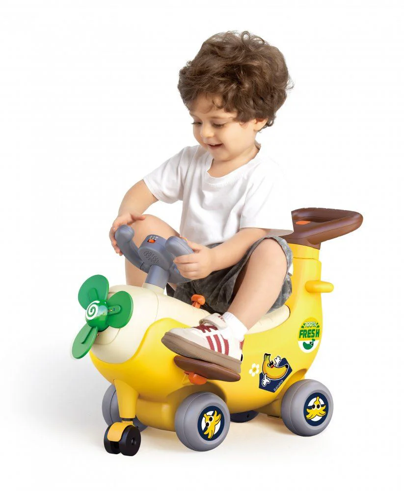 Интерактивный самолёт 4 в 1 Hola Toys Банан foto