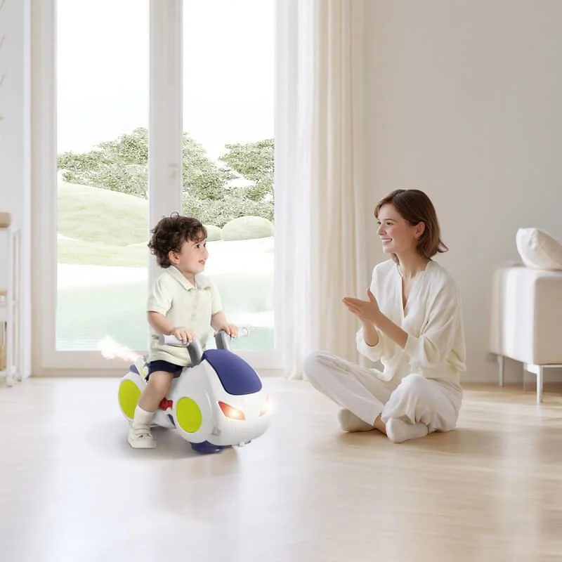 Интерактивный толокар Hola Toys со светом, звуком и паром foto