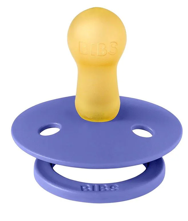 Suzeta rotunda din latex BIBS Colour Grape (0-6 luni) foto
